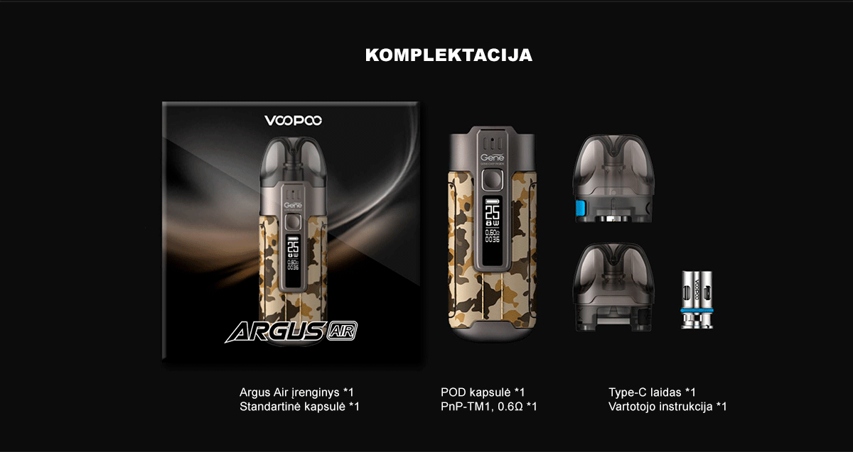 Das neue VOOPOO Argus Air Kit