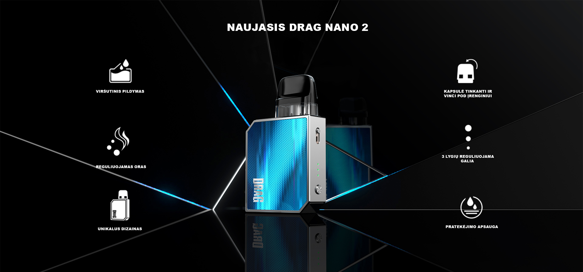 Naujasis Voopoo Drag Nano 2